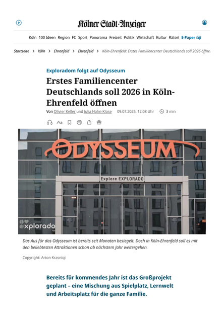 Odysseum Zuschnitt